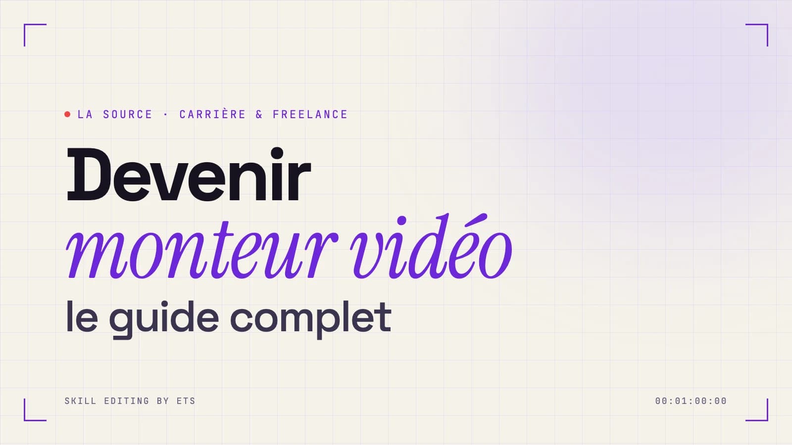 Couverture de l'article : Devenir monteur vidéo, le guide complet
