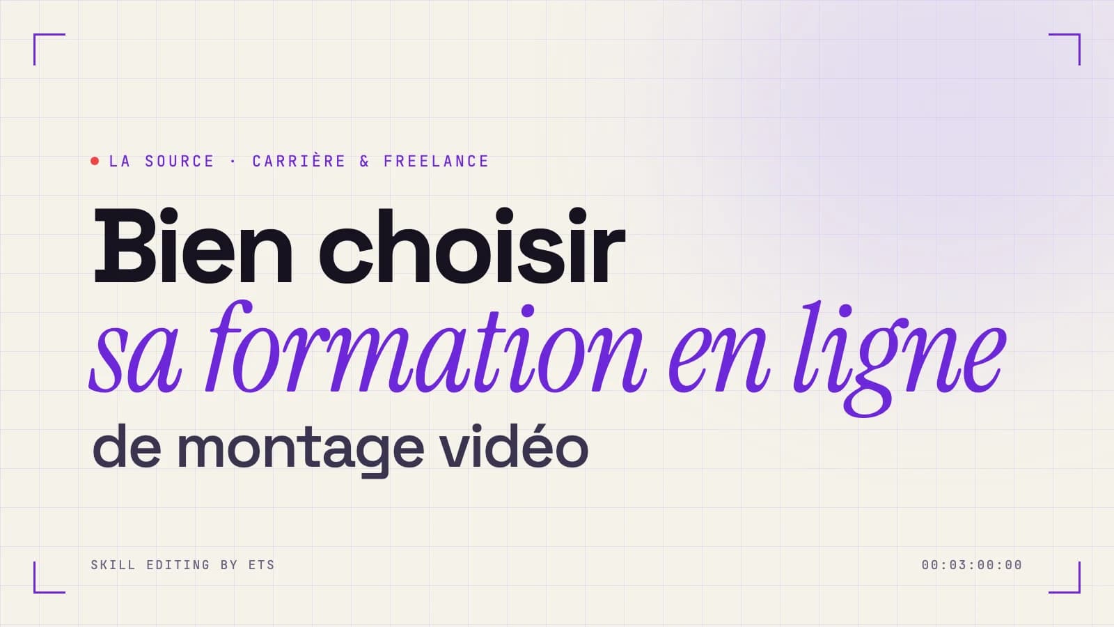 Couverture de l'article : Bien choisir sa formation en ligne de montage vidéo