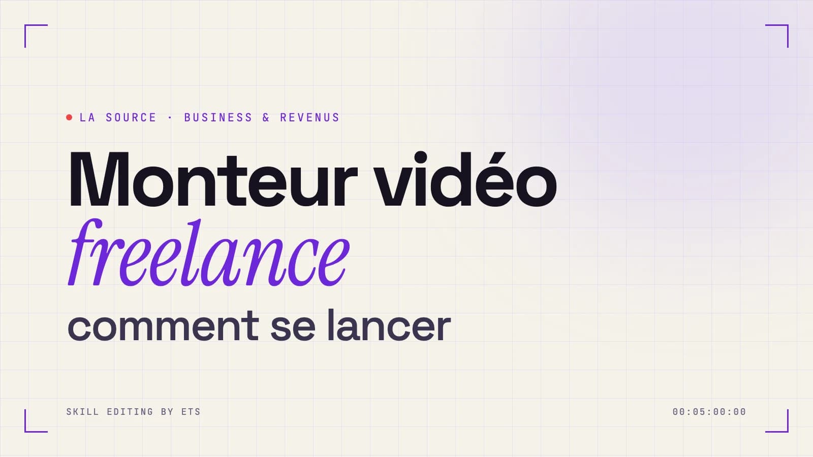 Couverture de l'article : Monteur vidéo freelance, comment se lancer